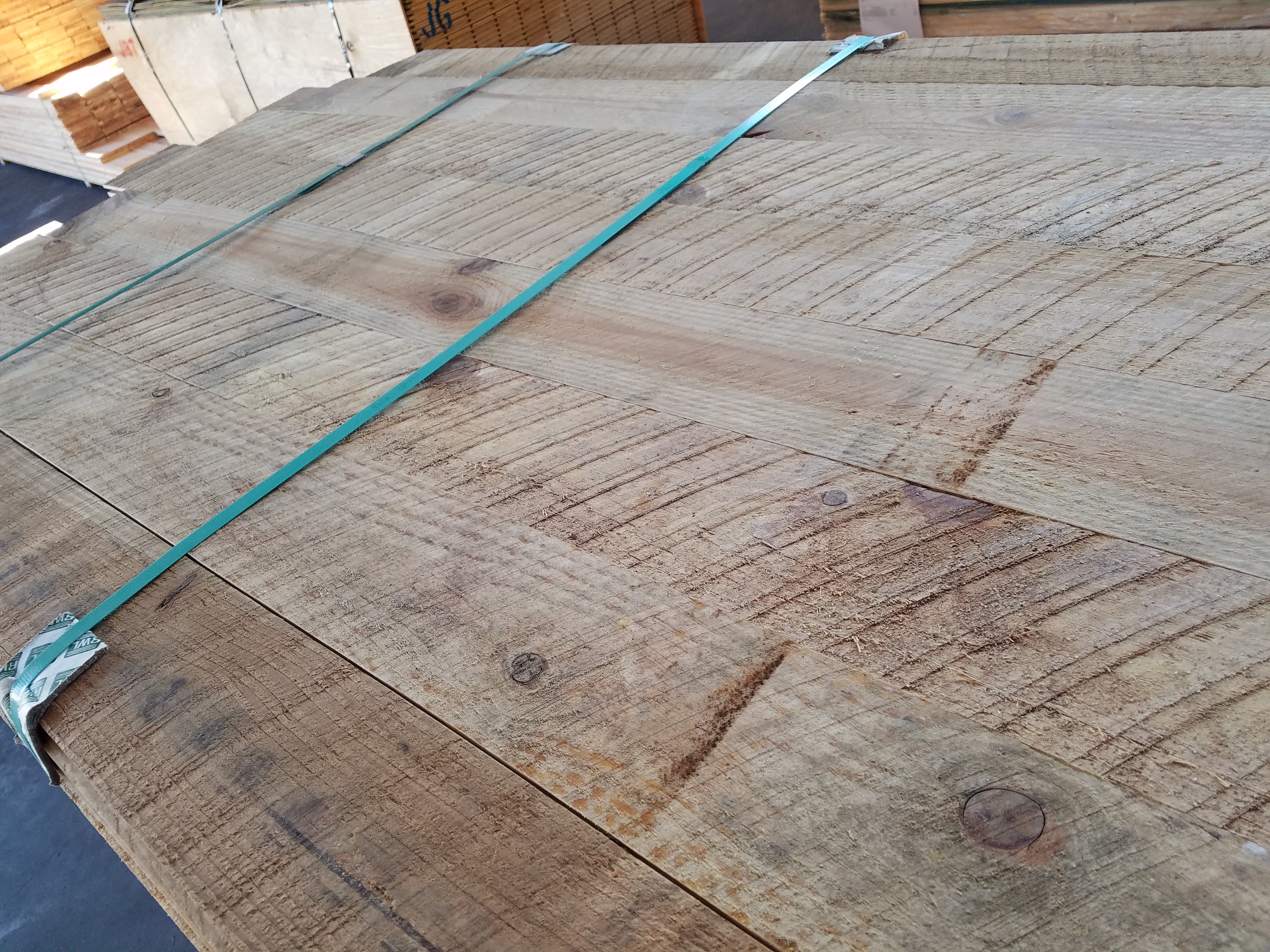 Rough Cut Treated Fence Boards, Heart Pine Floors